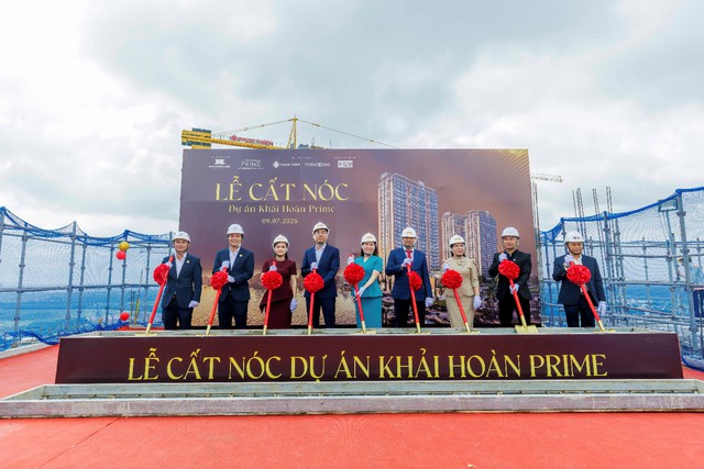 Chính thức cất nóc, Khải Hoàn Prime bước vào giai đoạn hoàn thiện và bàn giao - Ảnh 2.