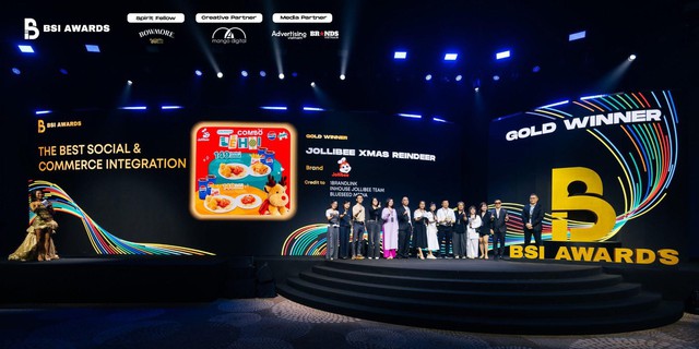 Jollibee Việt Nam nhận giải Vàng tại BSI Awards 2026: Từ chiến dịch viral mạng xã hội đến doanh thu thực tế - Ảnh 1.