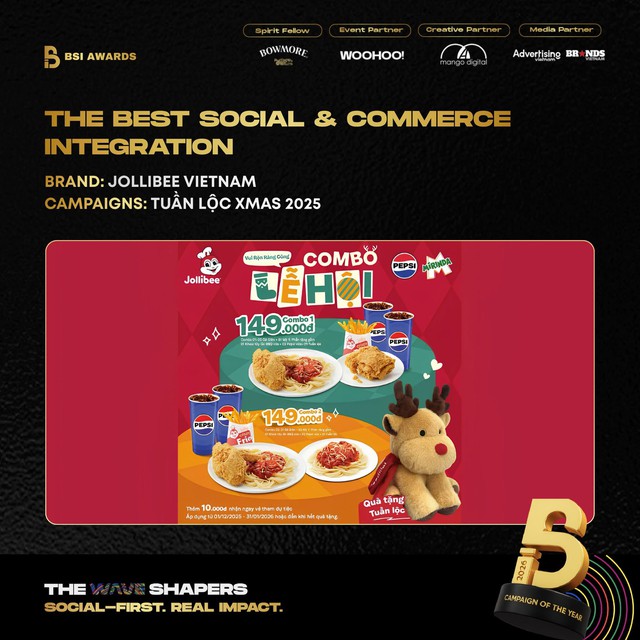 Jollibee Việt Nam nhận giải Vàng tại BSI Awards 2026: Từ chiến dịch viral mạng xã hội đến doanh thu thực tế - Ảnh 2.
