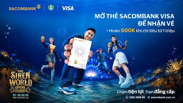 Sẵn s&agrave;ng b&ugrave;ng nổ tại Starbucks Music Concert: SACOMBANK Visa mang đến đặc quyền v&eacute; sớm - Ảnh 5.