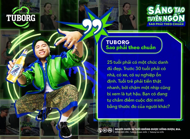 Soi dàn GenZ sống chất vừa giật tung áp lực trong MV đồng sáng tạo của bia Tuborg và 24K Right- Ảnh 1.