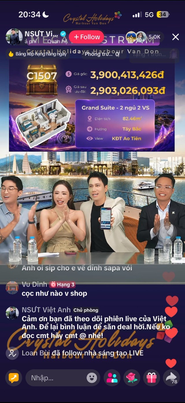 Mega livestream “Đón sóng Vân Đồn, săn tìm báu vật”: Bùng nổ tương tác- Ảnh 1.