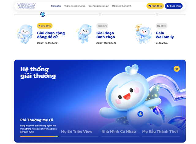 ‏1- WeFamily Awards 2026: Chỉ còn 1 ngày để gọi tên những nhân vật phi thường và gia đình truyền cảm hứng‏ - Ảnh 1.