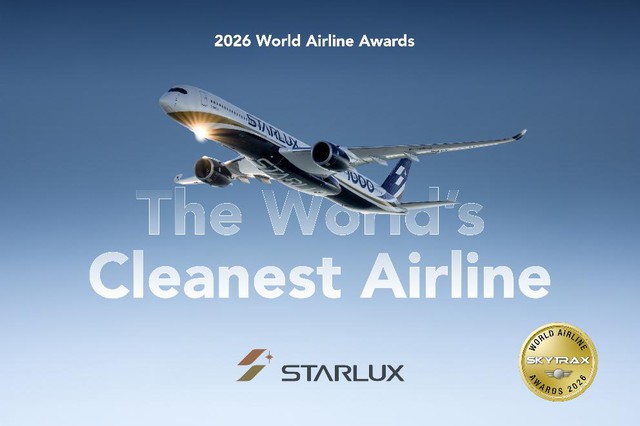 STARLUX hai năm liên tiếp đạt chứng nhận Hãng hàng không 5 sao SKYTRAX và được vinh danh là WorldS Cleanest Airline - Ảnh 1.