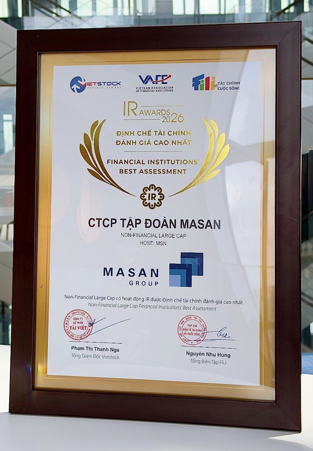 IR Awards 2026: Dấu ấn minh bạch trong hành trình tăng trưởng của Masan- Ảnh 1.