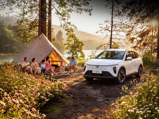 Cả nh&agrave; c&ugrave;ng l&aacute;i thử VF MPV 7: Người ngồi sau n&oacute;i g&igrave; về kh&ocirc;ng gian v&agrave; độ &ecirc;m?- Ảnh 1.