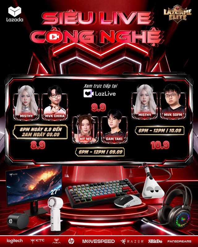 Đồng h&agrave;nh c&ugrave;ng GAM & MVK Esports, Lazada mở tiệc ưu đ&atilde;i l&ecirc;n đến 50% cho c&aacute;c gamer- Ảnh 2.
