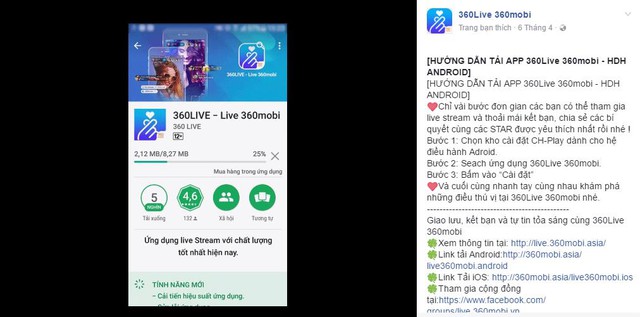 360Live 360mobi rất chú trọng đến trải nghiệm người dùng