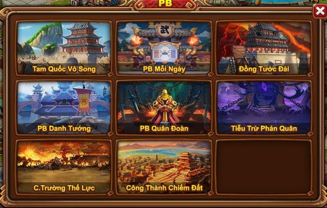 Các tính năng phụ bản có trong game