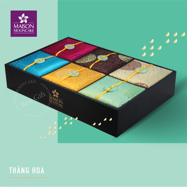 Thăng Hoa – hộp gồm 6 bánh 150g, giá 1.200.000 VNĐ, được lựa chọn làm món quà tặng Sếp nhiều năm qua