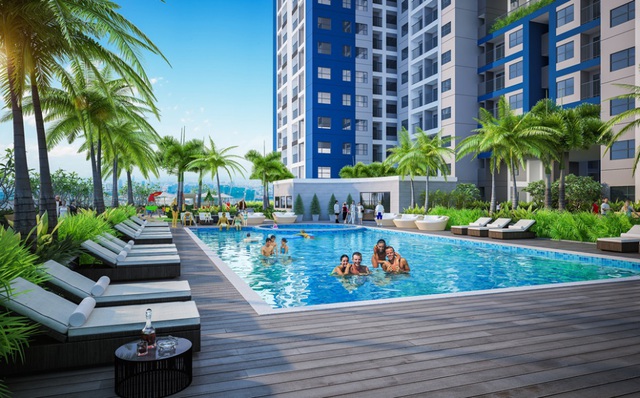 Bể bơi trên không Sky Pool tạo trải nghiệm thú vị tới công dân dự án