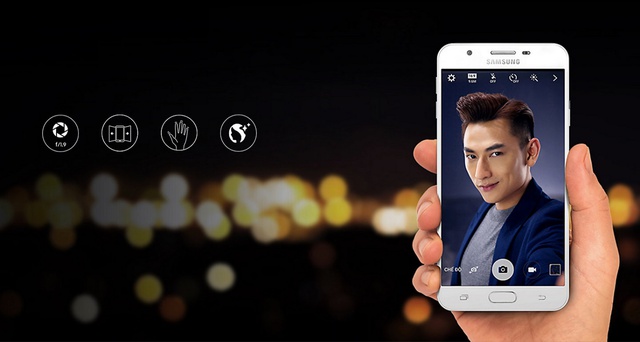 Samsung Galaxy J7 Prime với camera “Thách thức bóng tối” cho ảnh Selfie ảo diệu