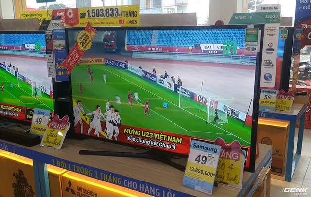 U23 Việt Nam làm nên kì tích, siêu thị điện máy cháy hàng TV phân khúc 49 - 55 inch - Ảnh 2.