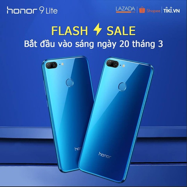  Đợt flash sale kế tiếp của Honor 9 Lite sẽ mau chóng “đổ bộ” các trang thương mại điện tử vào lúc 11 giờ sáng ngày 20/03 