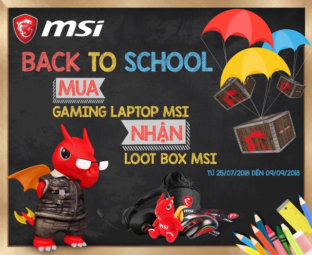 Mua laptop, săn loot box - Chương trình khuyến mãi nhân mùa tựu trường khi mua sản phẩm máy tính xách tay MSI - Ảnh 1.