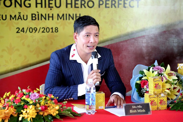 Siêu mẫu Bình Minh làm đại sứ thương hiệu Thực phẩm bảo vệ sức khỏe Hero Perfect - Ảnh 1.