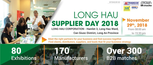 Sắp diễn ra Ngày hội tìm kiếm nhà cung cấp Khu công nghiệp Long Hậu lần thứ 2 - 2018 - Ảnh 2. Sắp diễn ra Ngày hội tìm kiếm nhà cung cấp Khu công nghiệp Long Hậu lần thứ 2 - 2018 - Ảnh 2.