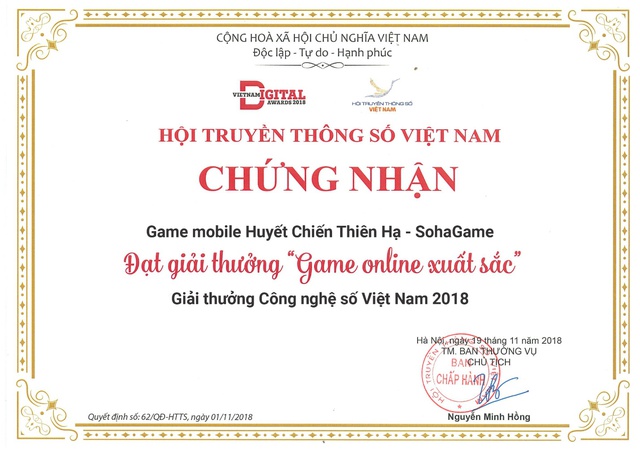 Game Online Việt bất ngờ được vinh danh tại Việt Nam Digital Awards 2018 - Ảnh 2.