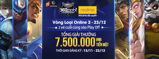 Giải đấu Mobile Legend: Bang Bang vòng Offline 2 sẽ quyết định 2 tấm vé cuối cùng cho vòng chung kết toàn quốc