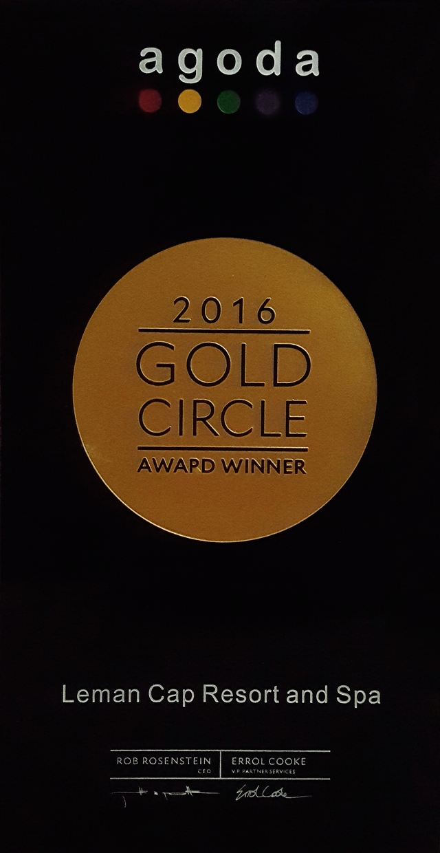 L&eacute;man Cap Resort & Spa nhận giải thưởng v&agrave;ng Gold Circle Awards 2016 của Agoda - Ảnh 5.