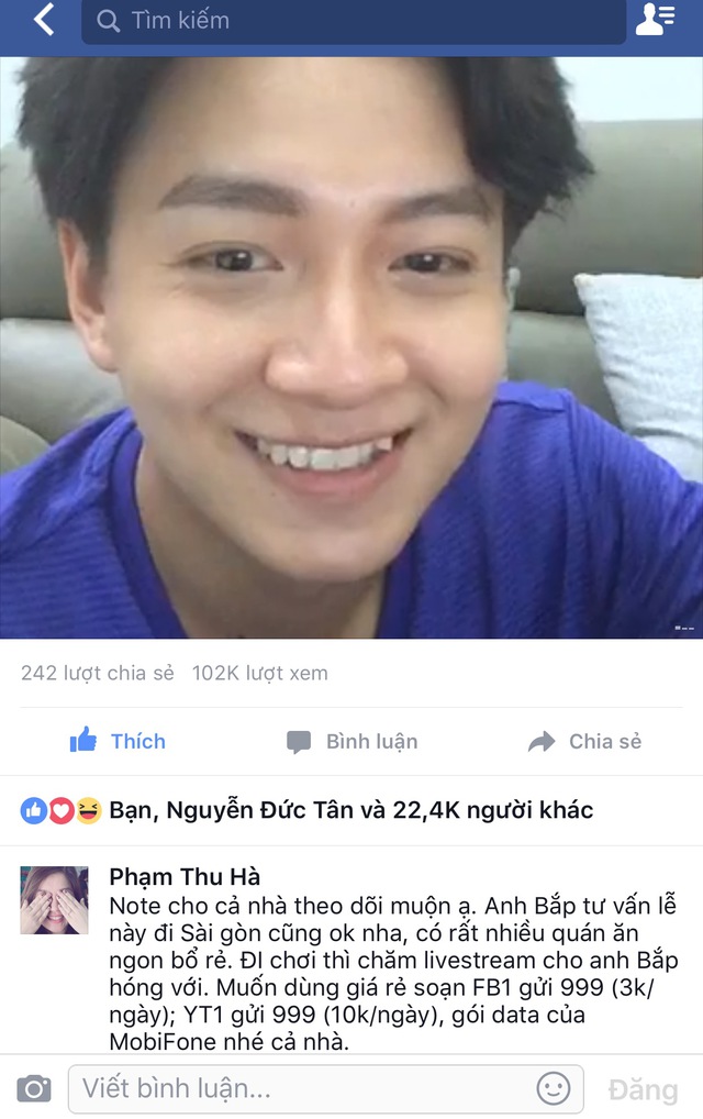 Ngô Kiến Huy livestream hướng dẫn fan du lịch 30/4, 1/5 “ngon bổ rẻ” - Ảnh 2.