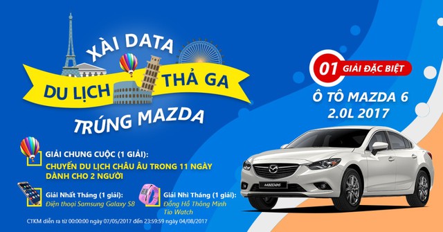 D&acirc;n mạng &ldquo;ph&aacute;t sốt&rdquo; với giải thưởng Mazda 6 của MobiFone - Ảnh 1.
