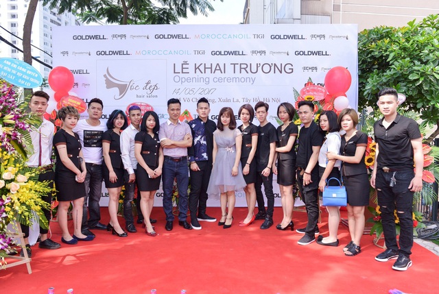 &Aacute; hậu Huyền My đẹp rạng rỡ hội tụ c&ugrave;ng d&agrave;n sao dự khai trương hair salon T&oacute;c Đẹp - Ảnh 3.