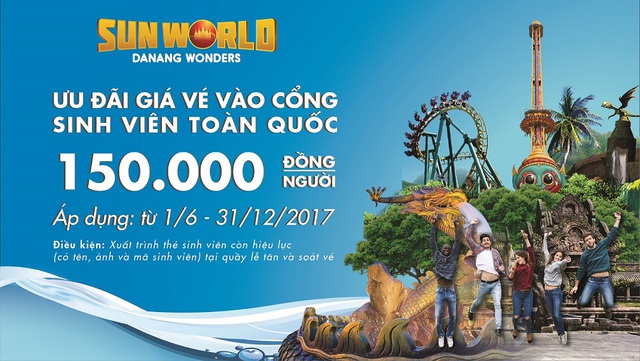 Sun World Danang Wonders, ưu đãi cực sốc cho sinh viên toàn quốc - Ảnh 1.