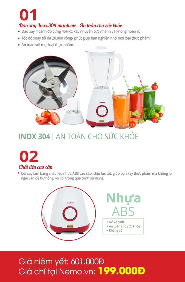 &ldquo;Bật m&iacute;&rdquo; chiếc m&aacute;y xay sinh tố đa năng chỉ 199.000Đ đang được nhiều chị em ưa chuộng - Ảnh 1.