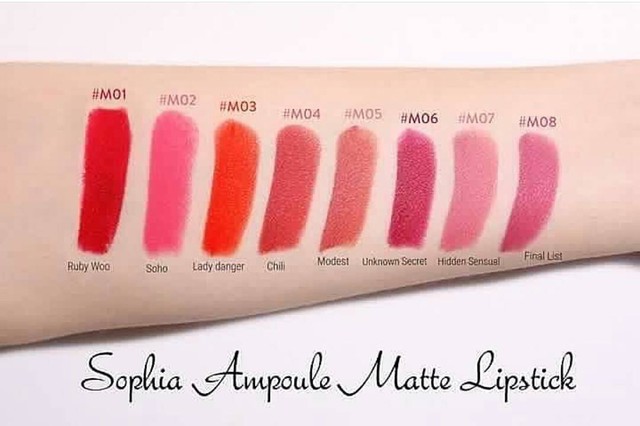 Sự trở lại của một huyền thoại Sophia Ampoule Matte Lipstick - Limited - Ảnh 13.