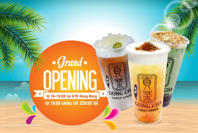 Giảm giá 40%: Gong cha DingYu 67B Hàng Bông tưng bừng khai trương ngày 16/8 - Ảnh 1.