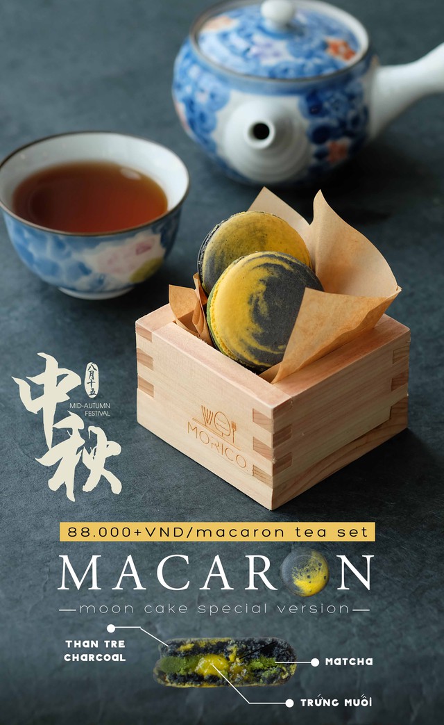 Sốt x&igrave;nh xịch b&aacute;nh trung thu trứng muối phi&ecirc;n bản Macaron - Ảnh 7.
