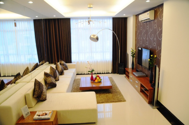 Không gian rộng thoáng trong từng căn hộ chung cư Samland.