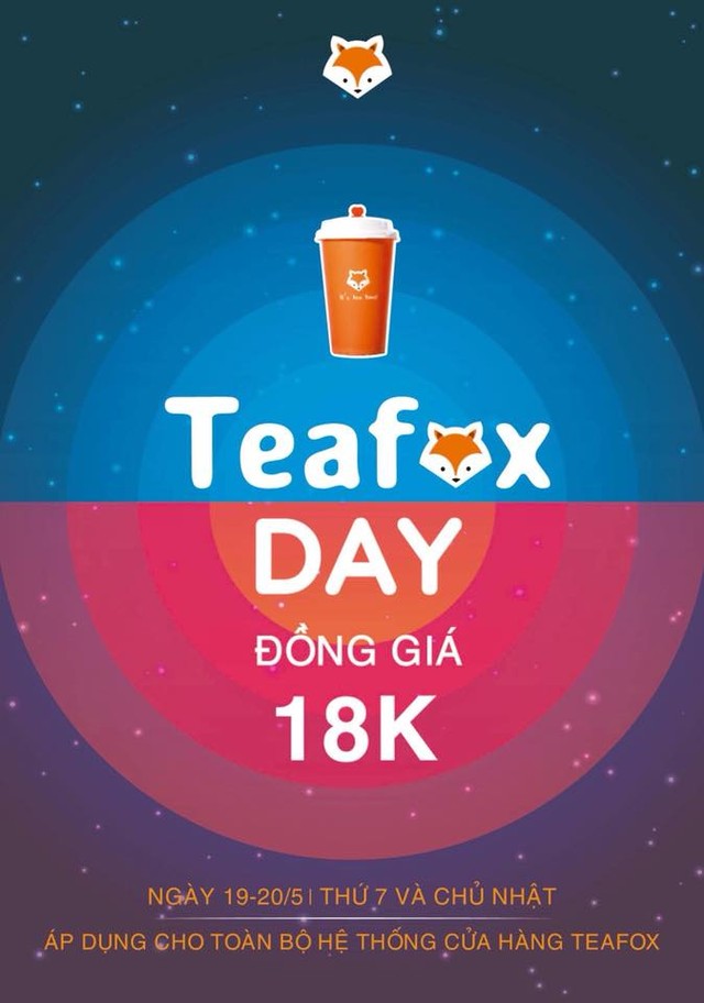 Nóng đến 40 độ thì phải làm gì? Đừng quên có ngày hội trà sữa “TEAFOX DAY” đồng giá 18K đang chờ bạn nhé! - Ảnh 1.