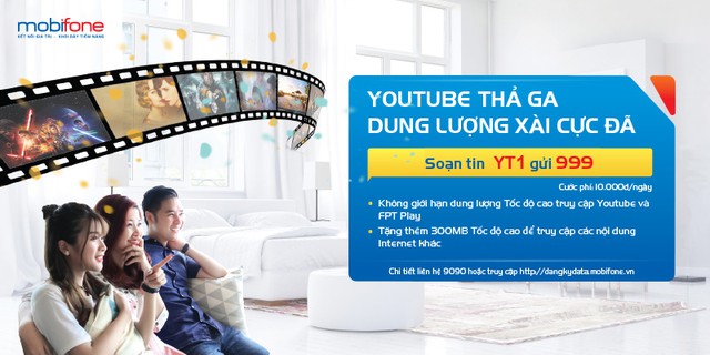 Xem Youtube cả ng&agrave;y chỉ 10.000 đồng với 4G MobiFone - Ảnh 1.