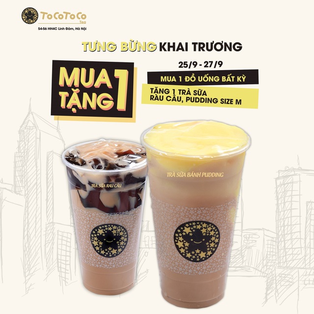 Chỉ từ 9k, sở hữu ngay 1 ly tr&agrave; sữa ngon kh&oacute; cưỡng tại TocoToco Linh Đ&agrave;m (H&agrave; Nội) - Ảnh 1.