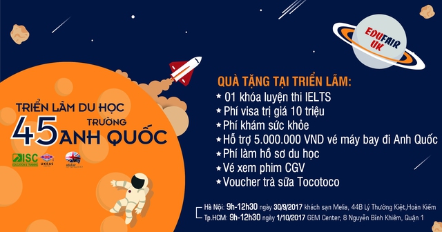Kho&aacute; học IELTS miễn ph&iacute; tại triển l&atilde;m du học 45 trường Anh Quốc eduFairUK - Ảnh 1.
