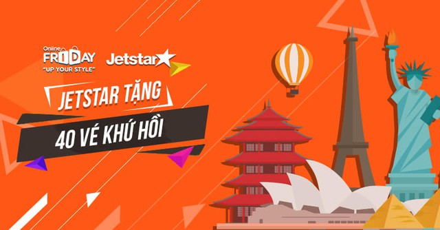 Jetstar tặng 40 vé khứ hồi cho khách hàng tham gia Online Friday 2017 - Ảnh 2.