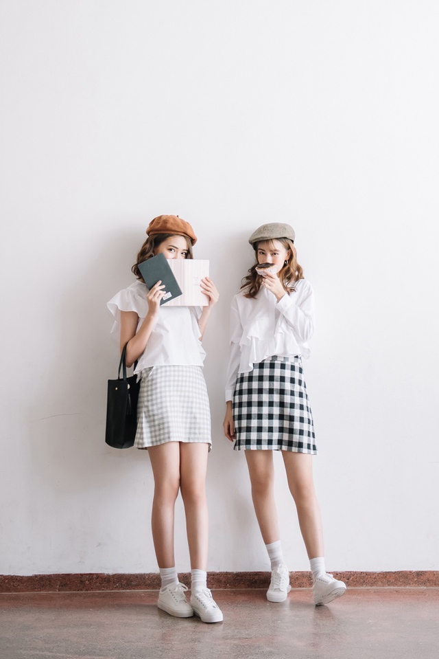 Diện đồ ton-sur-ton chất lừ đón mùa mới với cô bạn thân - Ảnh 3.