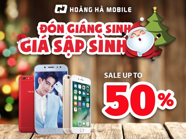 Đón Giáng sinh, Hoàng Hà Mobile giảm giá đến 50% tất cả các dòng điện thoại - Ảnh 1.