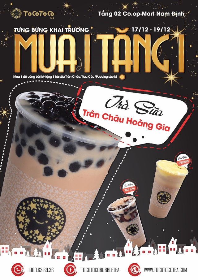 Bạn c&oacute; hẹn với TocoToco Co.op Mart Nam Định v&agrave;o 18/12/2017 - Ảnh 1.