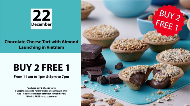 Hokkaido ra mắt hương vị b&aacute;nh nướng ph&ocirc; mai chocolate almond &ndash; Ưu đ&atilde;i mua 2 tặng 1 - Ảnh 2.