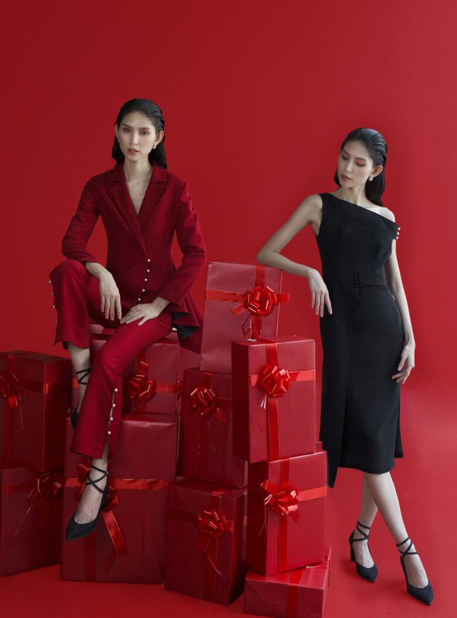 Tỏa s&aacute;ng m&ugrave;a lễ hội c&ugrave;ng Th&ugrave;y Dương VNTM trong BST Festive Shinning - Ảnh 4.