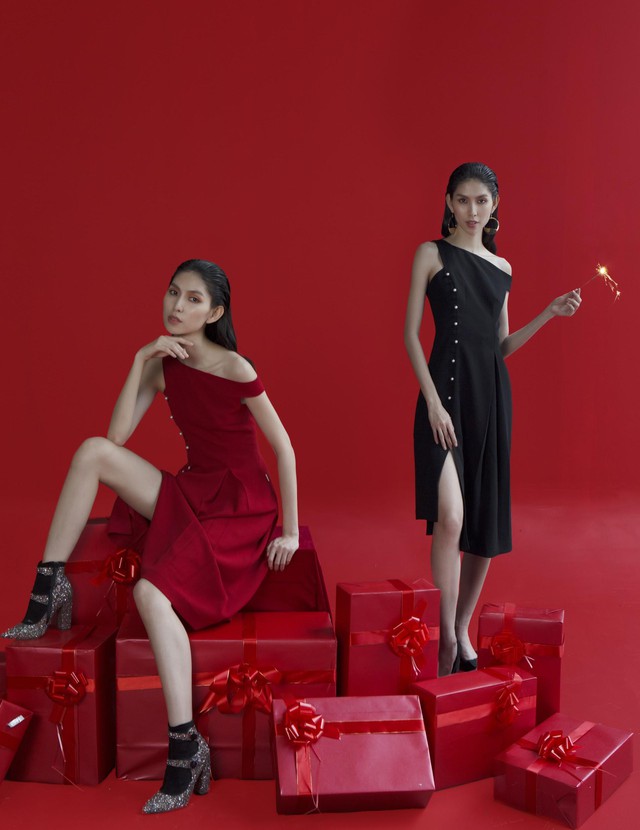 Tỏa s&aacute;ng m&ugrave;a lễ hội c&ugrave;ng Th&ugrave;y Dương VNTM trong BST Festive Shinning - Ảnh 7.