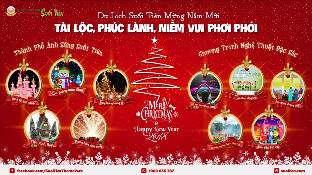 Ch&agrave;o đ&oacute;n năm mới ngập tr&agrave;n niềm vui tại KDL Suối Ti&ecirc;n - Ảnh 1.
