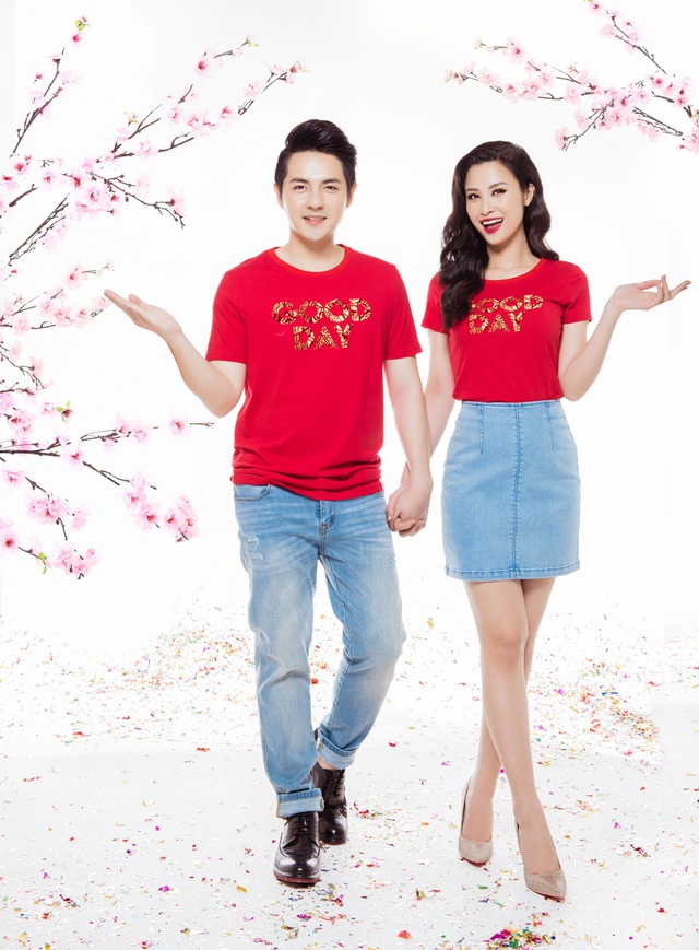 Đầu năm xuống phố giản dị m&agrave; vẫn nổi bật như Đ&ocirc;ng Nhi &ndash; &Ocirc;ng Cao Thắng - Ảnh 1.