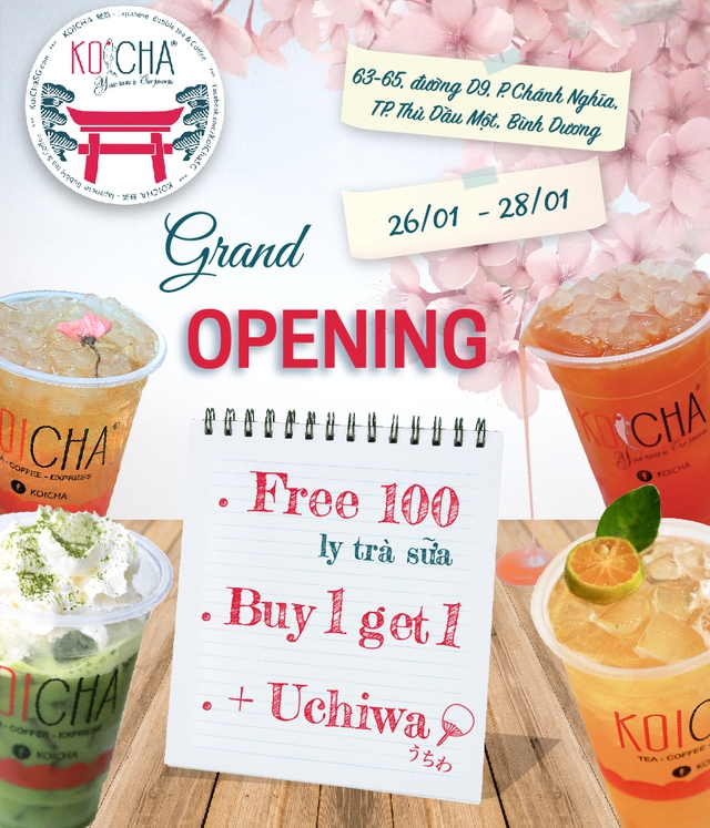 KoiCha - Trà sữa Nhật Bản khai trương cửa hàng thứ 2 tại Bình Dương - Ảnh 12.