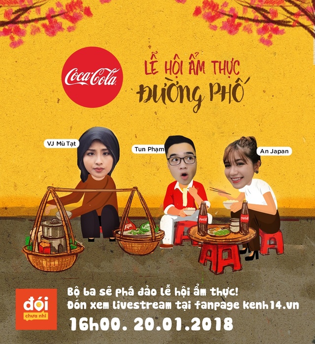An Japan cùng vlogger Tun Phạm và Mù Tạt chuẩn bị “phá đảo” Lễ hội ẩm thực đường phố Coca-Cola Hà Nội - Ảnh 1.