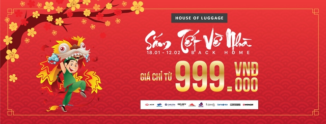 Sắm Tết tiết kiệm &ndash; Vali ch&iacute;nh h&atilde;ng chỉ từ 999.000đ - Ảnh 1.
