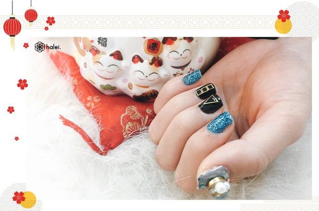 Đón Tết long lanh cùng bộ sưu tập nail “Mèo Thần Tài” cực cute - Ảnh 10.